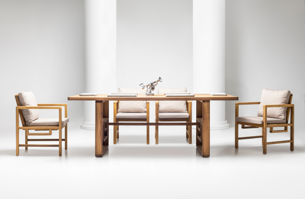 Napoli Wood Dining Set