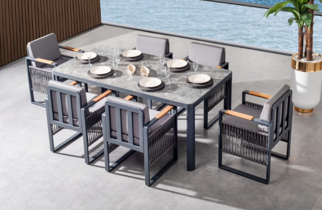 Argos Aluminum Dining Set