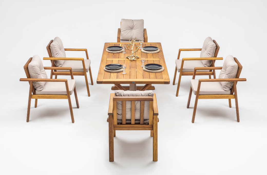 Artemis Wood Dining Set